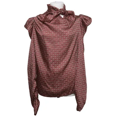 Strikblouse (Bruin, Beige) van Blu Royal Polyester