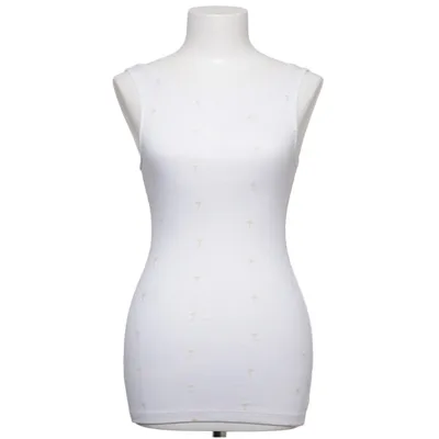 Débardeur (Blanc, Jaune) de Gap Coton, Élasthane, Polyester