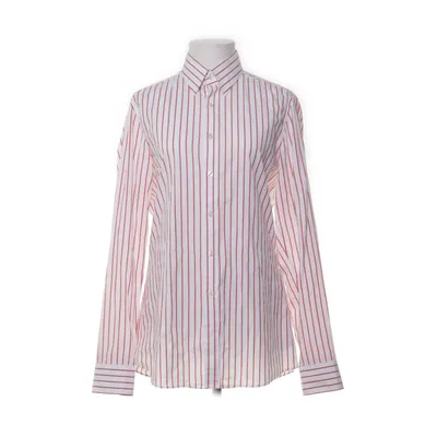 Shirt (Wit, Rood) van Olymp Katoen, Elastaan