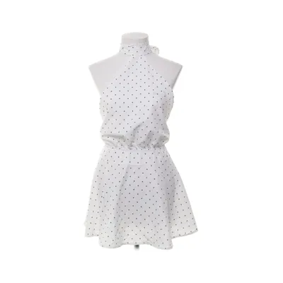 Halterneck dress (White) from Shein Elastane, Polyester