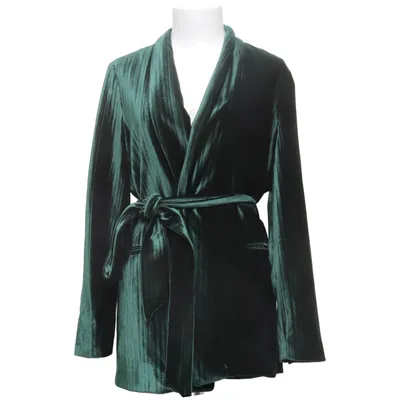 Wrap cardigan (Green) from By Malina Collection Elastane, Polyester