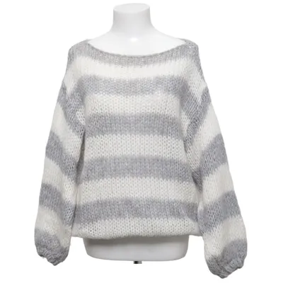 Sweater (Gray, White) from Design by Si Acrylic, Mohair, Polyamide