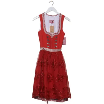 Dirndl (Rood) van Krüger Madl Polyester, Viscose