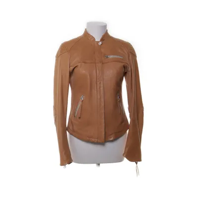 Läderjacka (Brun) från Hunkydory Polyester, Skinn
