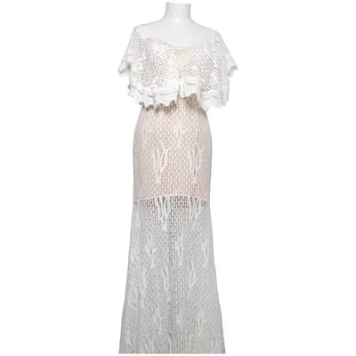 Maxi dress (White, Beige) from Jarlo Polyester