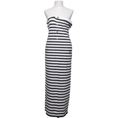 Maxi dress (Blue, White) from L'Academie Elastane, Polyamide, Viscose