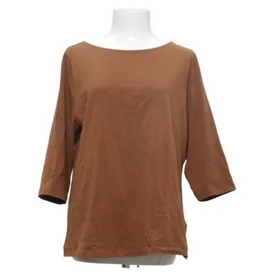 Langærmet t-shirt (Brun) fra Essentials by Tchibo Elastan, Økologisk bomuld