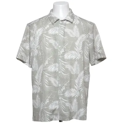 Short sleeve shirt (Beige, White) from Coofandy Elastane, Polyester