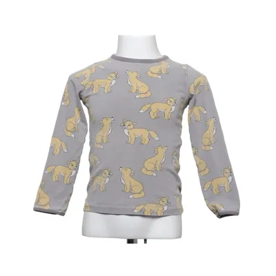 T-shirt à manches longues (Gris, Jaune) de Småfolk Coton, Élasthane, Modal