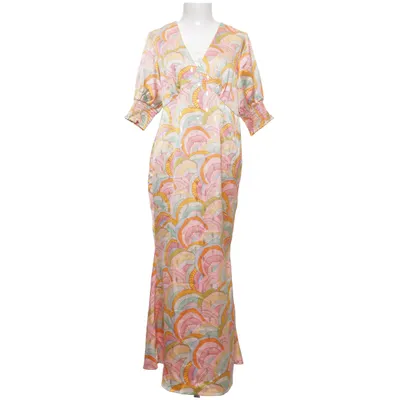 Maxi dress (Pink, Multicolored) from Never Fully Dressed Elastane, Polyester