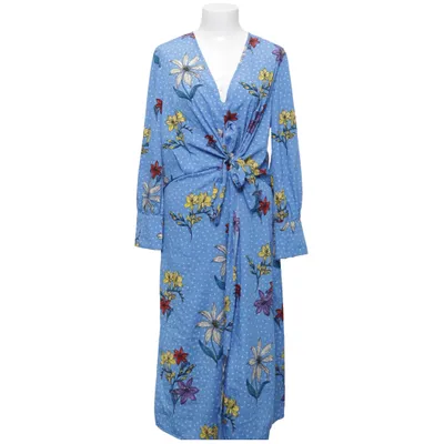 Slå-om-kjole (Blå, Flerfarvet) fra Influence Polyester