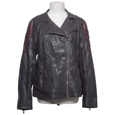 Bikerjacke (Grau) von Sarah Kern Polyester, Polyurethan