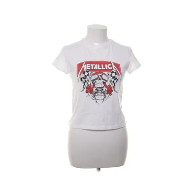 T-shirt (Crop Shirt Metallica ) van Bershka Katoen, Elastaan
