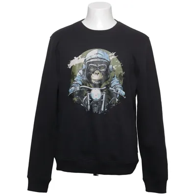 Sweatshirt (Black) from Blend Cotton, Polyester
