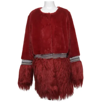 Jacket (Red, Multicolored) from Love Forever Polyester