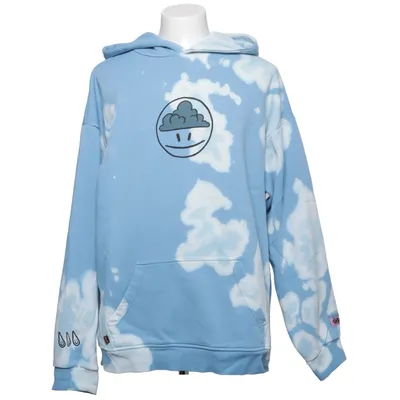 Sweat à capuche (Bleu, Blanc) de SPRK Coton, Polyester