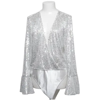 Body (Silverfärgad, Vit) från Boohoo Polyester