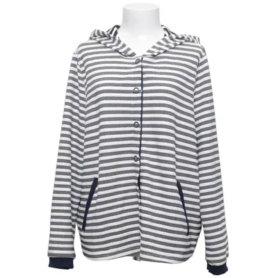 Capuchon sweater (Blauw, Wit) van Gina Benotti Elastaan, Polyester, Viscose