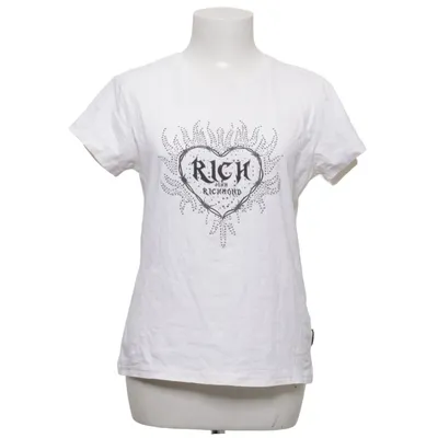 T-shirt (Vit) från John Richmond Bomull, Elastan