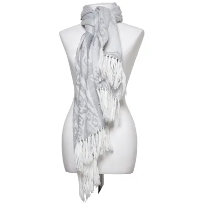 Halsduk (Grå, Vit) från Alpaca