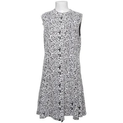 Klänning (Svart, Vit) från Jeena Elastan, Polyester, Viskos