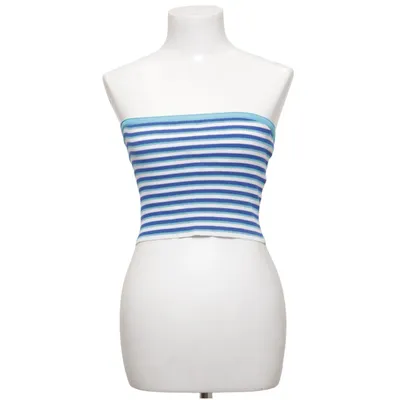Tube top (Blauw, Wit, Turquoise) van G.W.
