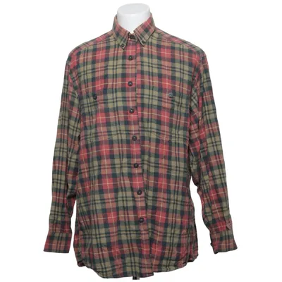 Flanellskjorta (Röd, Grön, Beige) från Olymp Bomull