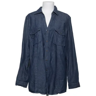 Denim blouse (Blauw) van John Baner Katoen