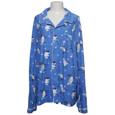Pyjama shirt (Blauw) van Loungeable Elastaan, Polyester