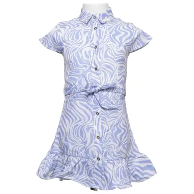 Skjortklänning (Blå, Vit) från River Island Elastan, Polyester