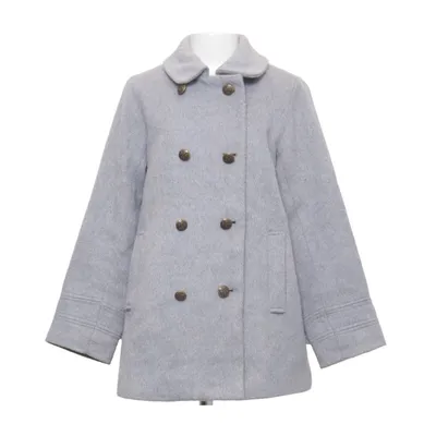 Pea coat (Gray) from Creamie Polyester, Wool