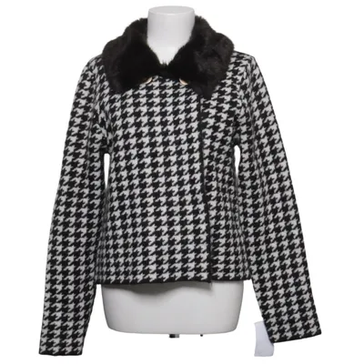 Cardigan (Black, White) from Christian Siriano Acrylic, Elastane, Polyester, Wool