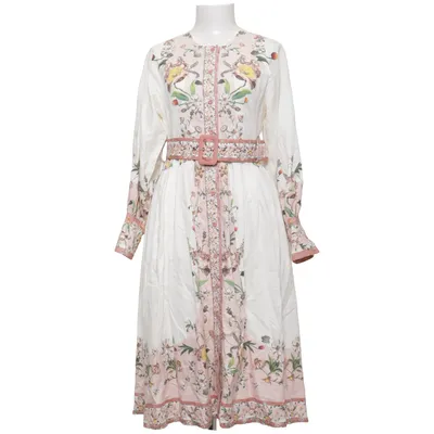 Omlottklänning (Vit, Rosa, Flerfärgad) från By Malina Bomull, Linne