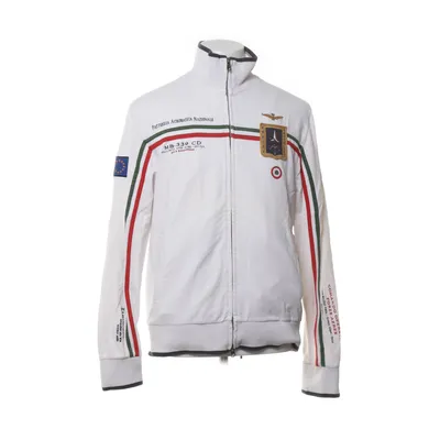 Träningsjacka (Vit, Flerfärgad) från Aeronautica Militare Bomull, Elastan