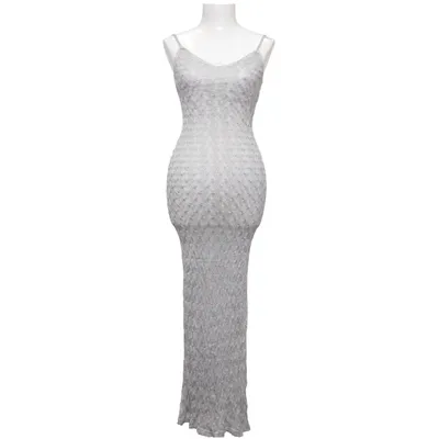 Maxikjole (Sølv) fra Sinéquanone Polyamid, Viscose