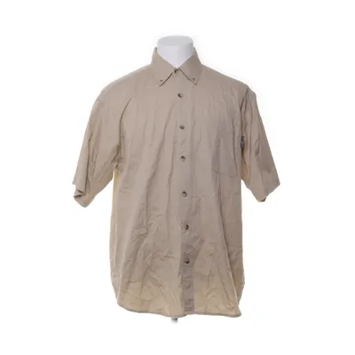 Short sleeve shirt (Beige) from Olympus Cotton