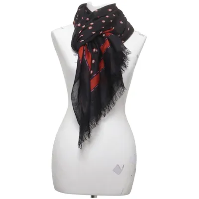 Halsdoek (Zwart, Rood, Roze) Wol