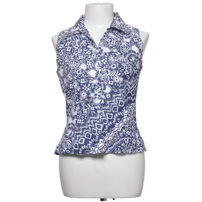 Top (Blue, White) from Bass Cotton