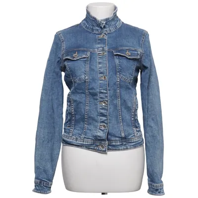 Veste en jean (Bleu) de ONLY Blue Denim Coton, Élasthane