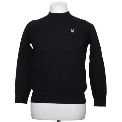 Trui (Zwart) van Lyle & Scott Katoen, Merinowol