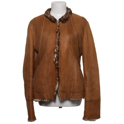 Shearling Jacke (Braun) von Elie Tahari Leder