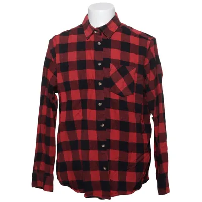 Flannel skjorte (Rød, Sort) fra Identic Man Bomuld