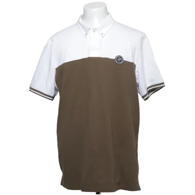 Pikétröja (Vit, Grön) från Pelle P Bomull, Elastan