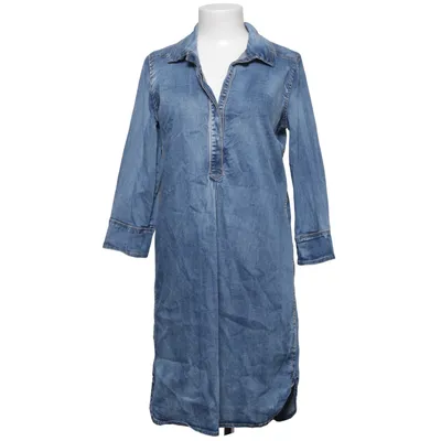 Denim jurk (Blauw) van Summum Woman Katoen, Elastaan