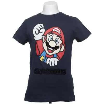 T-shirt (Bleu, Multicolore) de Super Mario Coton