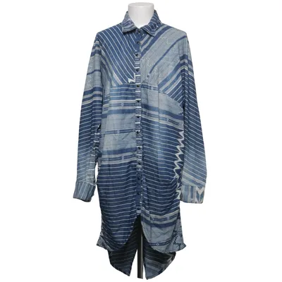 Blusenkleid (Blau, Weiß) von One Teaspoon Baumwolle, Polyester