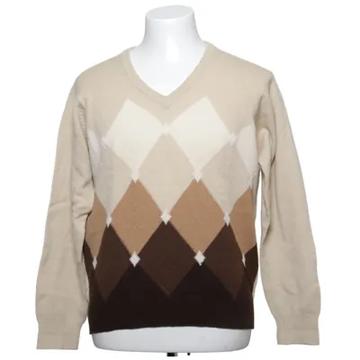 Pullover (Beige, Brun, Vit) från Pringle Ull