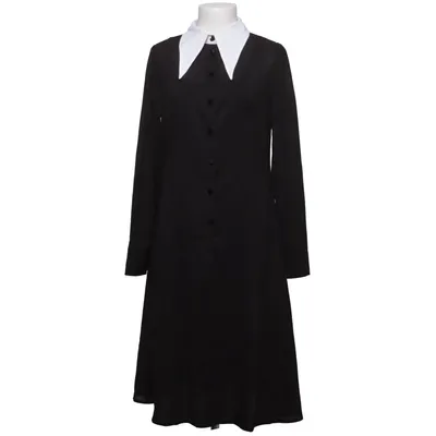 Robe chemise (Noir, Blanc) de Killstar Élasthane, Polyester