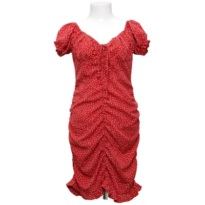 Klänning (Röd, Vit) från Shein Polyester