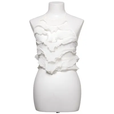 Halter neck top (White) from Zara Cotton